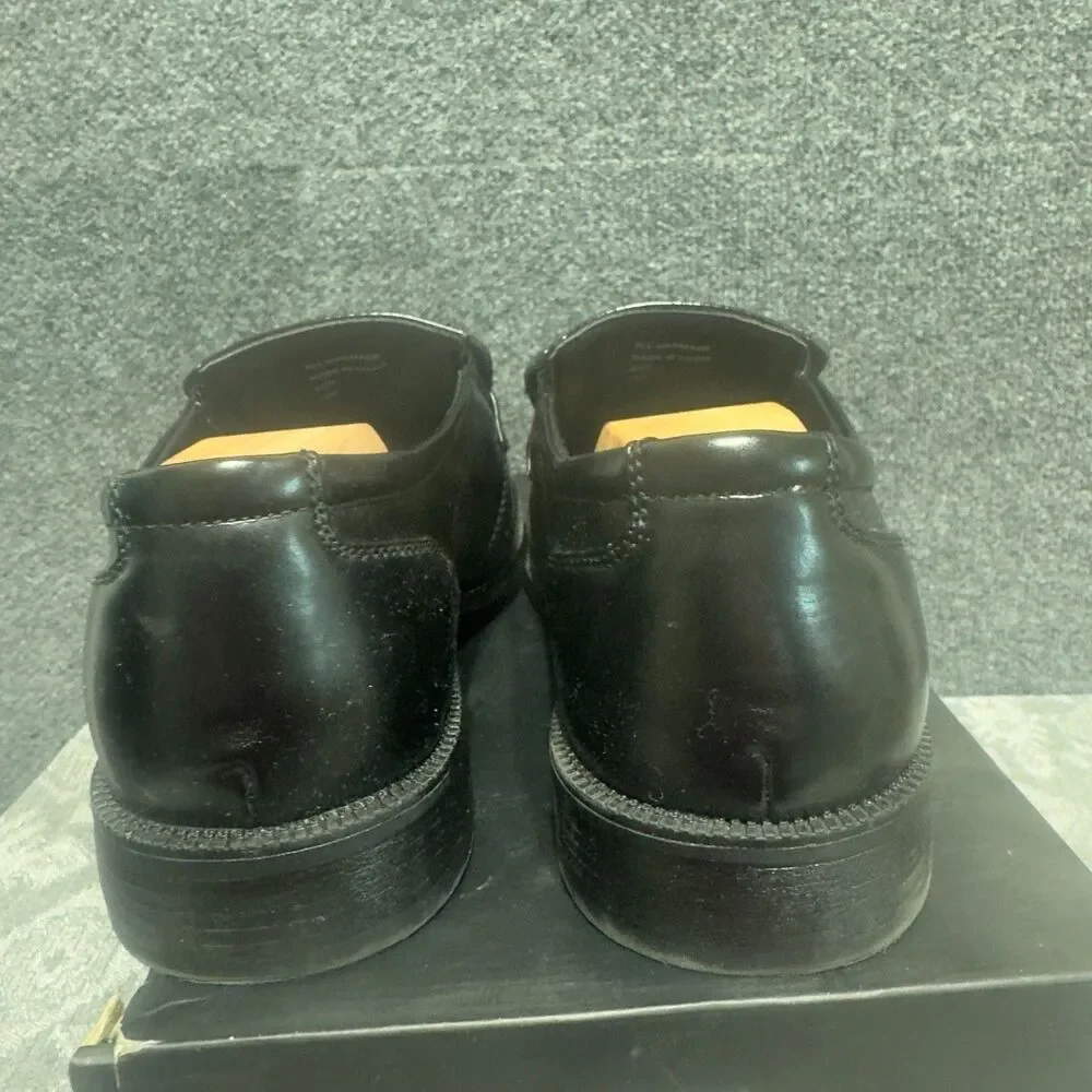 Alfani Ace Mens 13M Black Square Toe Loafers EUC Box Cedar Shoe Trees